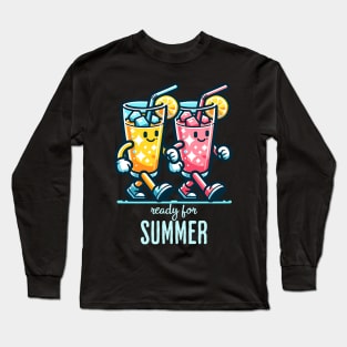 Ready for Summer Pink Lemonade and Ice Long Sleeve T-Shirt